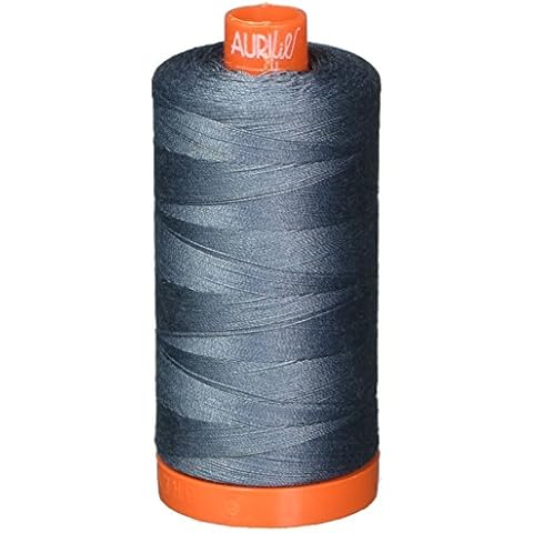 Aurifil Mako Cotton Thread Solid 50wt 1422yds Dark Grey Cover
