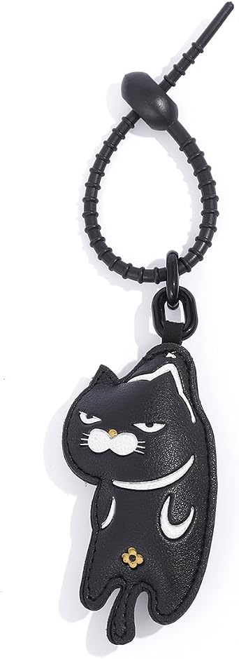 Black Cat Bag Decoration for Handbags, Keychain Accessories for Backpacks, Gift for Girls and Women