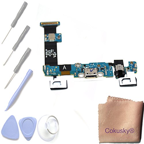 Cokusky USB Charger Charging Port Flex Cable Dock Connector USB with Mic Microphone Repair for Samsung Galaxy S6 Edge Plus (G928A AT&T) Cokusky USB Charger Charging Port Flex Cable Dock Connector USB with Mic Microphone Repair for Samsung Galaxy S6 Edge Plus (G928A AT&T)