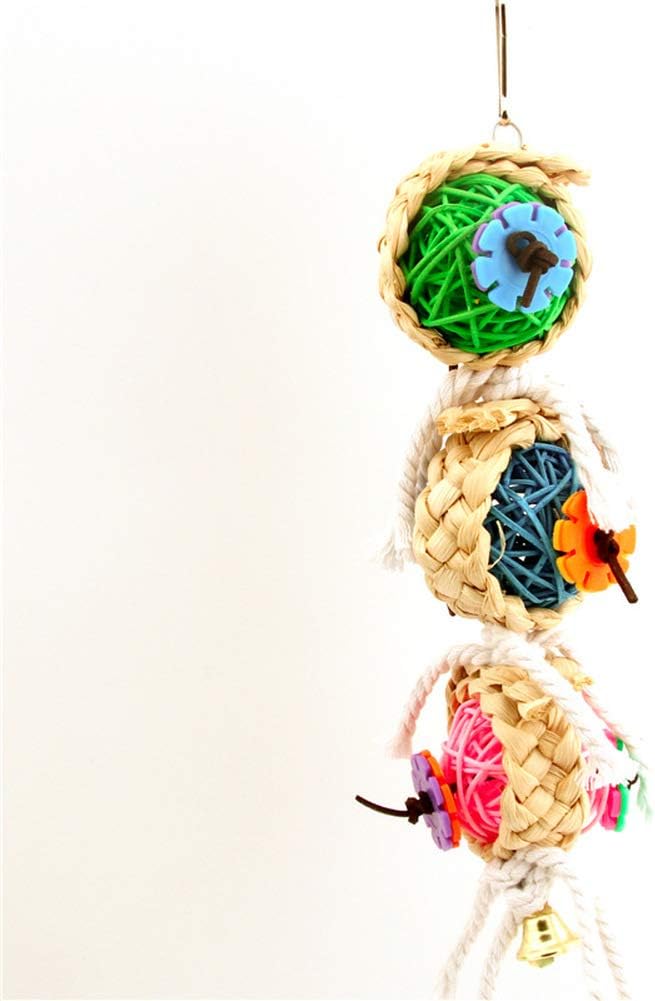 Yuecoofei Bird Chew Toy for Parakeet,Cockatiel-Bird Chew Toy-Will Keep Your Bird Busy for Weeks-No-Stress Time Foraging for Hidden Treasures