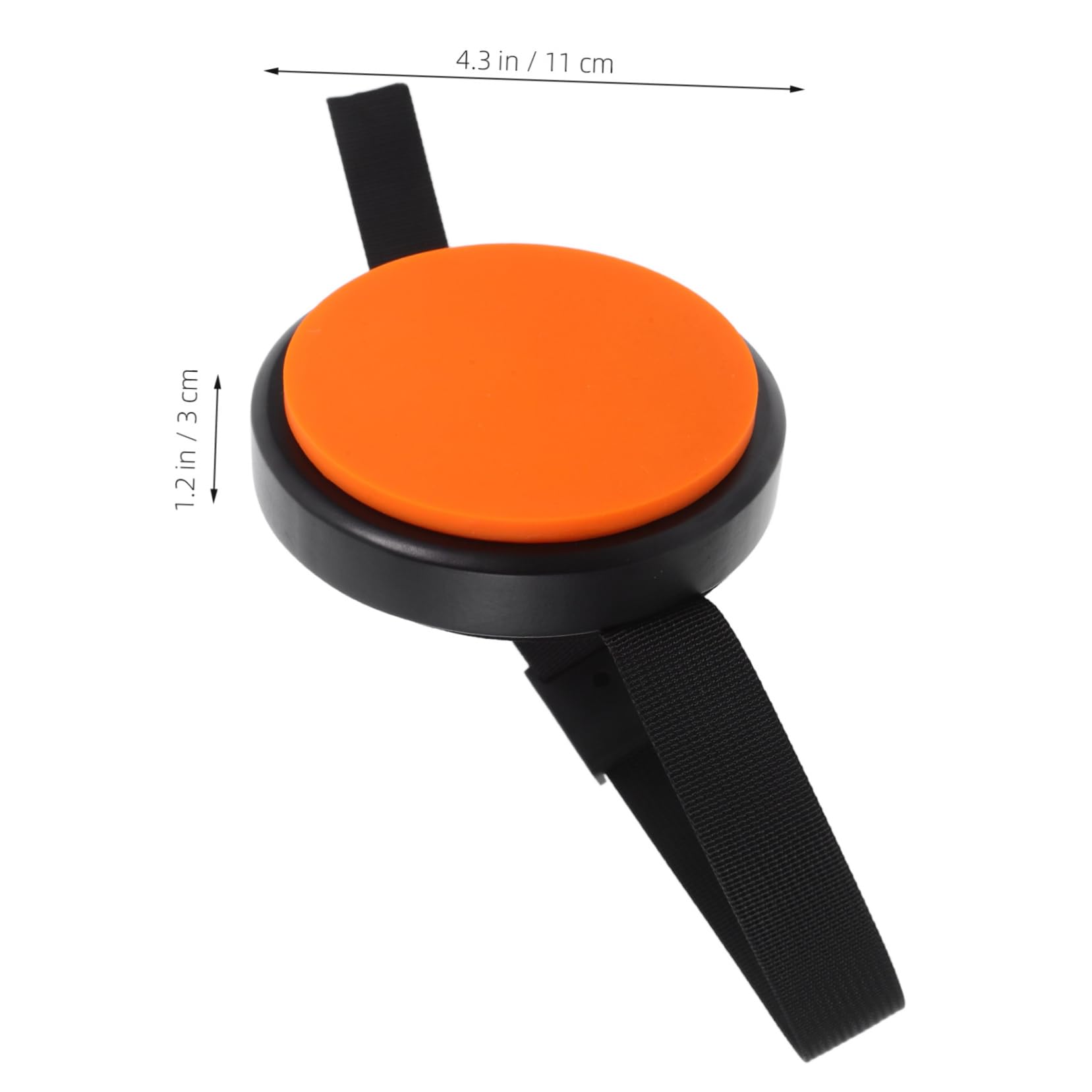 Kisangel Almohadilla Portátil De Práctica Para Batería Correa Ajustable, Silicona Naranja Resistente, Pad Silencioso Para Entrenamiento En Casa y Práctica Musical