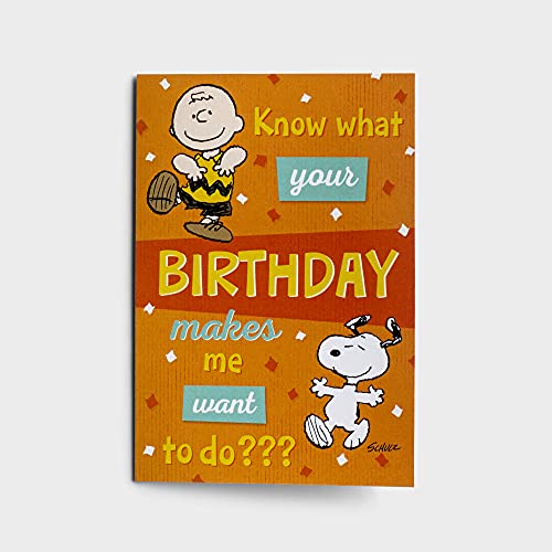 Dayspring - Peanuts - Happy Birthday - 4 Design Assortment With Scripture - 12 Boxed Cards & Envelopes (J0381) #TOP16