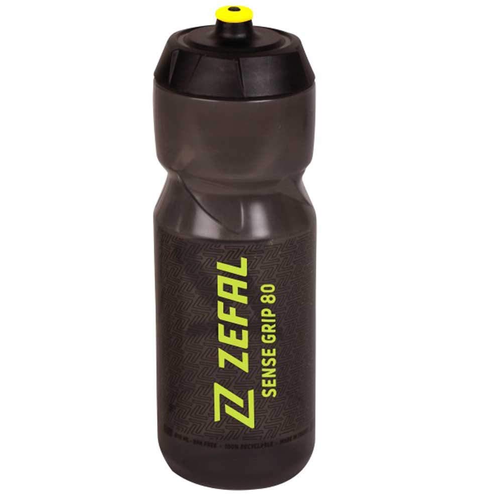ZEFAL Unisex's Sense Grip 80 Water Bottle, Black/Yellow, 800ml