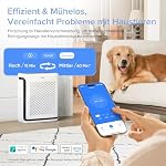 LEVOIT HEPA Luftreiniger fur Allergiker, Tiermodus, CADR 243m³/h bis 52㎡ Raucherzimmer Wohnung, 23dB, mit Lichtsensor, waschbarem Vorfilter, entfernt 99,97% von Staub, Pollen, Tierhaare & Gerüche – Bild 4