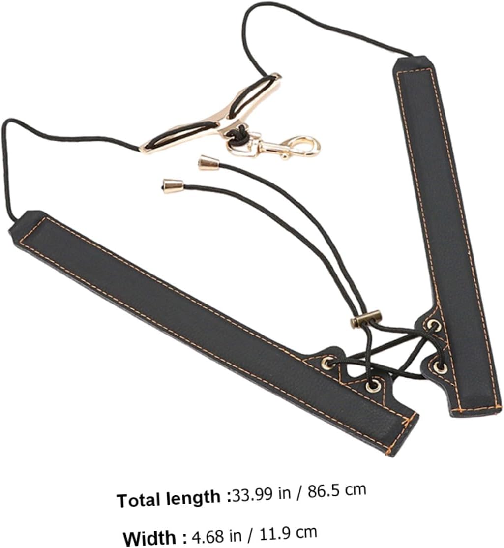 Gold Thread Saxophone Shoulder Strap Adjustable Universal Neck Lanyard for Alto Tenor Saxophone Players Wind Instrument Accessories