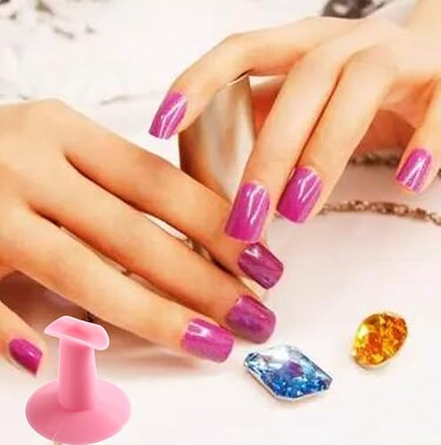 Miniatura 6 de Soporte de plástico para dedos, soporte profesional para arte de uñas, para salón de pintura, soporte práctico de accesorios de diseño de