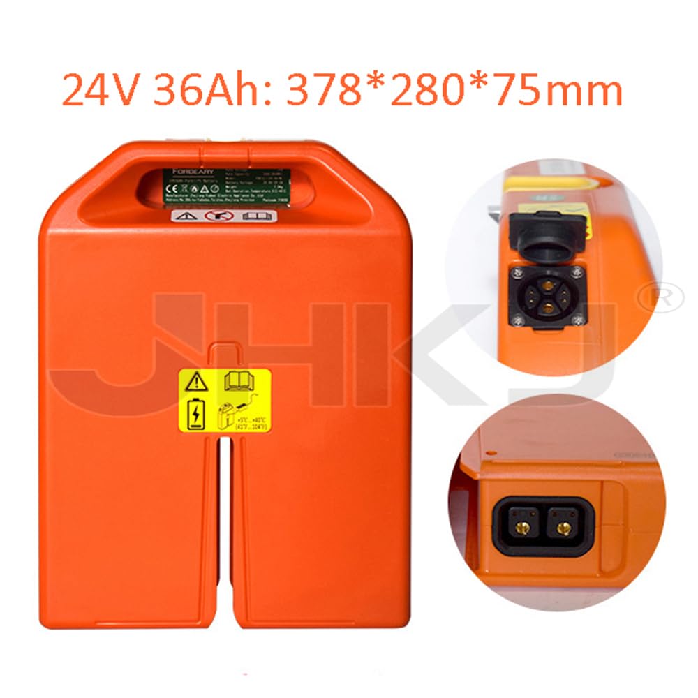 Batteria LiFePO4 per transpallet da 24 V 20 Ah e 36 Ah, Batteria al Litio Ferro fosfato per Carrello elevatore Elettrico da 48 V 20 Ah per Motore PTE15N/PTE20N.