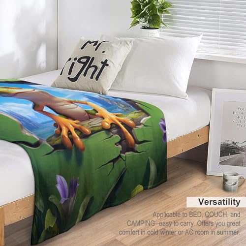 Couverture grenouille en flannel de qualité supérieure pour lit douillet - 6