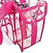 SHANY Clear PVC Makeup Bag - Large Professional Makeup Artist Rectangular Tote with Shoulder Strap and 5 External Pockets - PINK