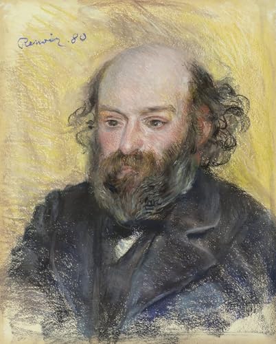Tableau Toile Portrait de Paul Cézanne Renoir Peinture Décorative Murale 60x90