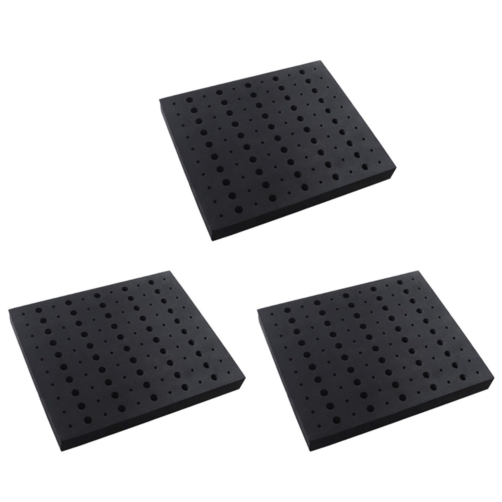 Reeatel 3X 110 Holes Router Bit Tray Storage Holder For 1/4Inch 1/2Inch Shank Milling Cutters Bits Organizer