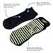 Non Slip Skid Socks with Grips, For Hospital Rehab, Yoga, Pilates, Barre, Traveling, Home Use, Black (Green Grippy Lines) - Size M/L, 2 Pairs