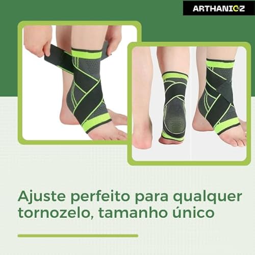 Tornozeleiras Ortopédica Compressão Estabilizadora Ajustável Proteção E Imobilização Profissional Pa