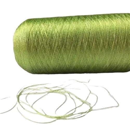 500g Tencel Thread Gloss Thread Pearl Lace Cotton Thread Drape Texture Handmade Crochet Shawl Scarf Garment Sewing Thread(Grass Green)