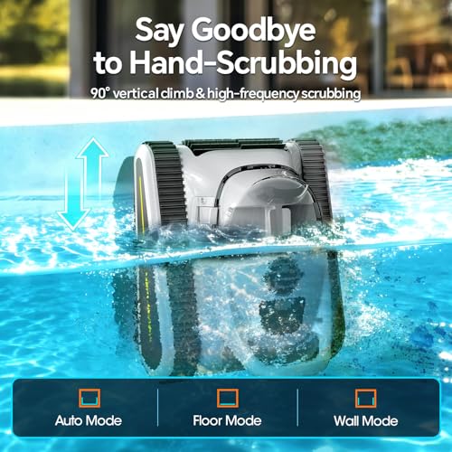 Robotic Pool Cleaner with Wall Climbing