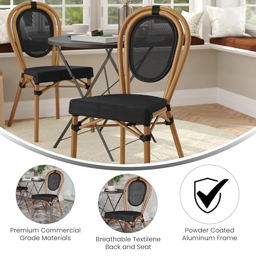 image for Flash Furniture Marseille Indoor/Outdoor Commercial Bistro Stack Chair