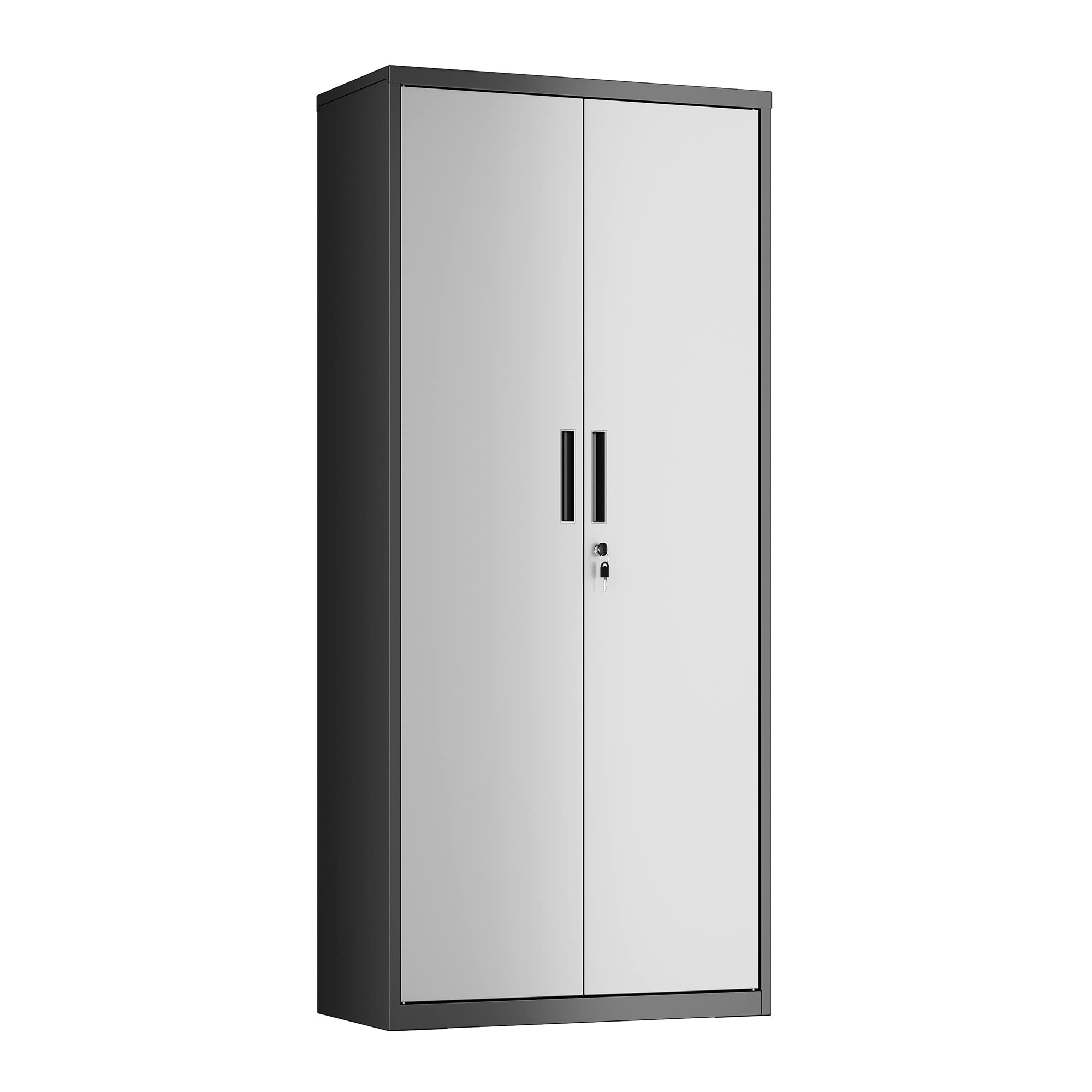 Buy SONGMICS Steel Storage Office with Storage Shelves and Double Doors, for