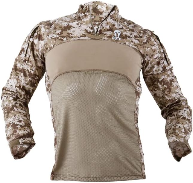 Spec Ops Tool Gear Foxtrot Men’s Tactical Work Shirt | Customizable Patch Areas, Breathable Mesh & Padded Shoulders