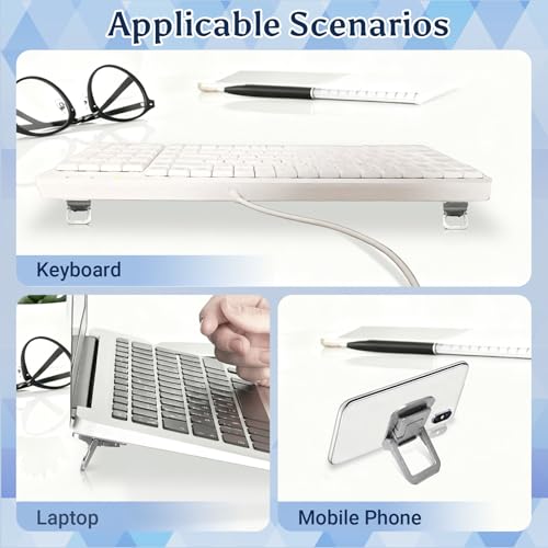 Base plegable pequeña para teclado con 3 ángulos ajustables 4 unidades miniatura 7