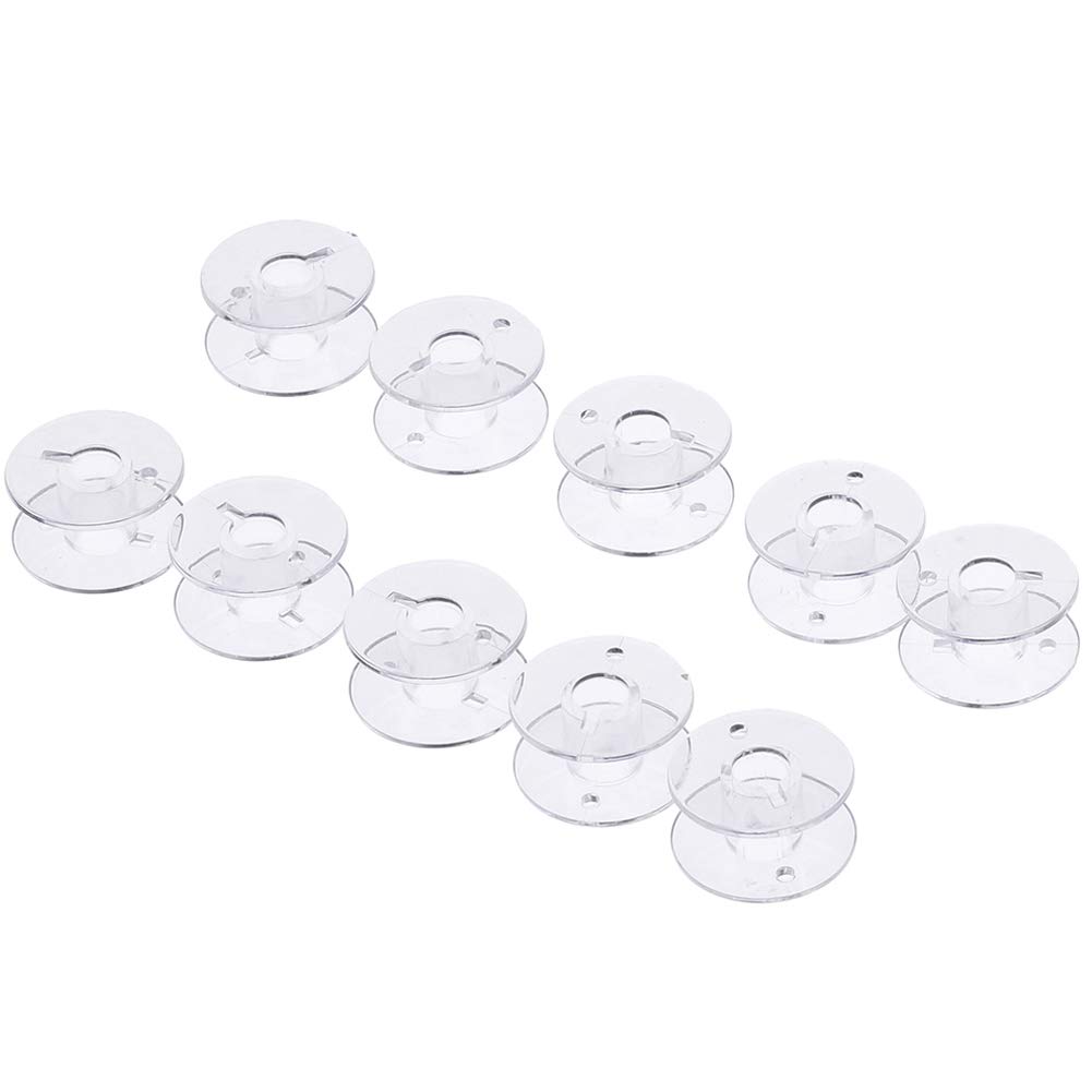 Culer 10Pcs/Set Plastic Bobbins For Brother Janome Singer Sewing Machine Wonderation Empty Bobbins Spools Home Sewing Tools