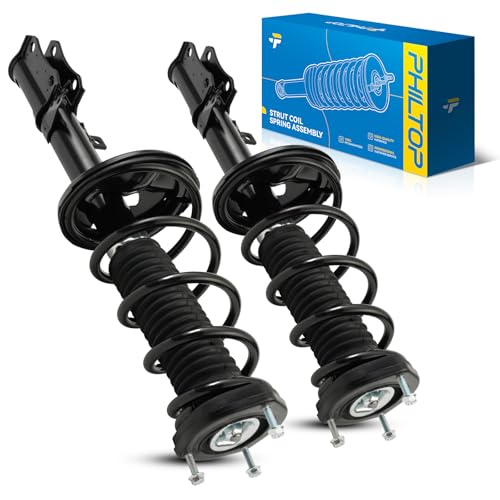 Image of PHILTOP Rear Complete Struts Shock Absorber for Camry 2002-2003, ES300 2002-2003, Quick Suspension 171492 171493, Struts with Coil Spring Assemblies SAA878 2 PCS