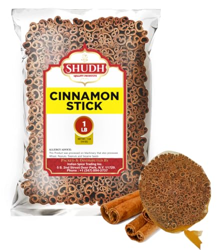 SHUDH Cinnamon Sticks 0.5 kg | Cassia Cinnamon | Canela | Perfect for Baking, Cooking & Drinks & Oatmeal | 7.5 cm Length | 100% Raw from Indonesia
