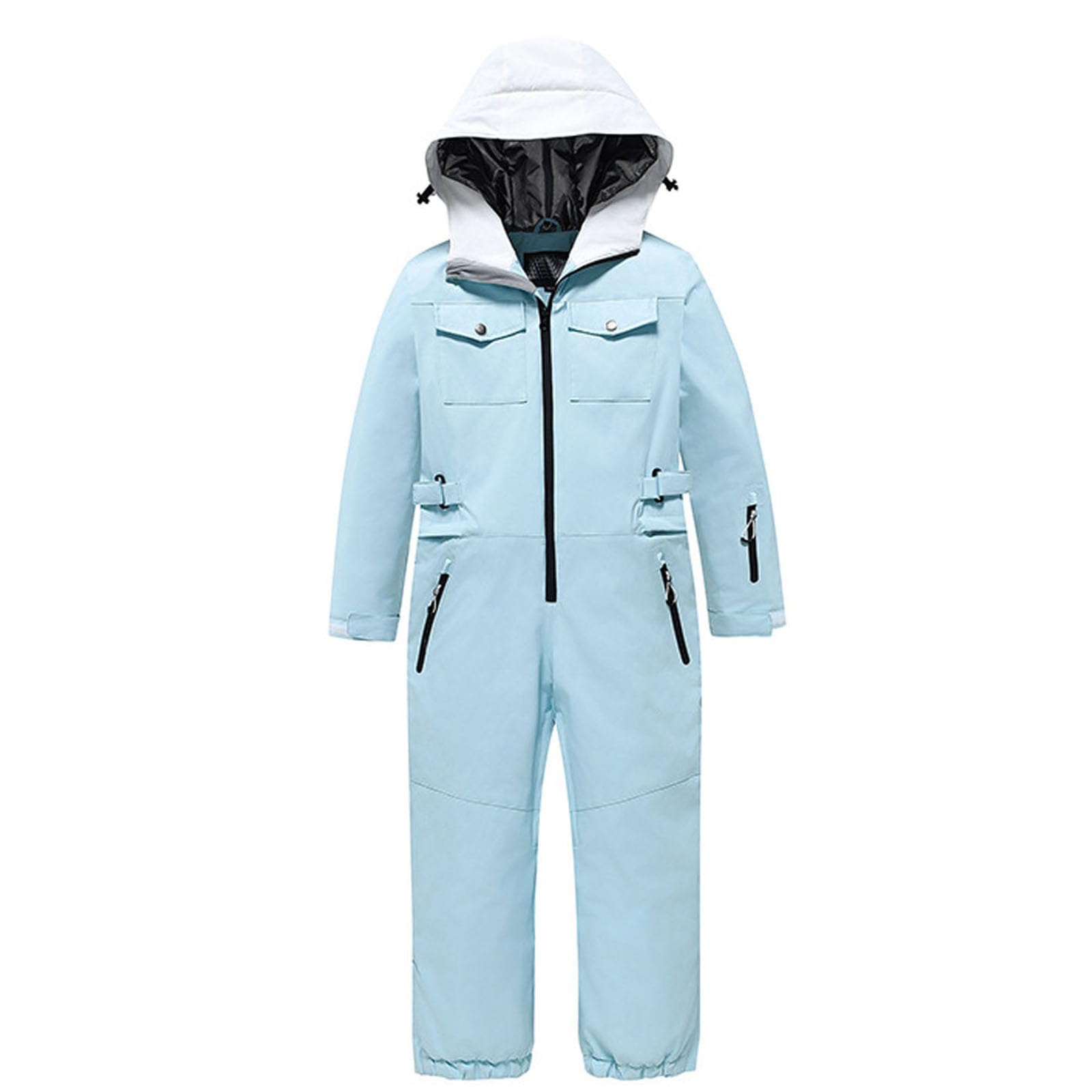 Generisch Traje de nieve aislado para niños – Mono para todo el año para esquiar actividades al aire libre invierno cálido a prueba de viento suave