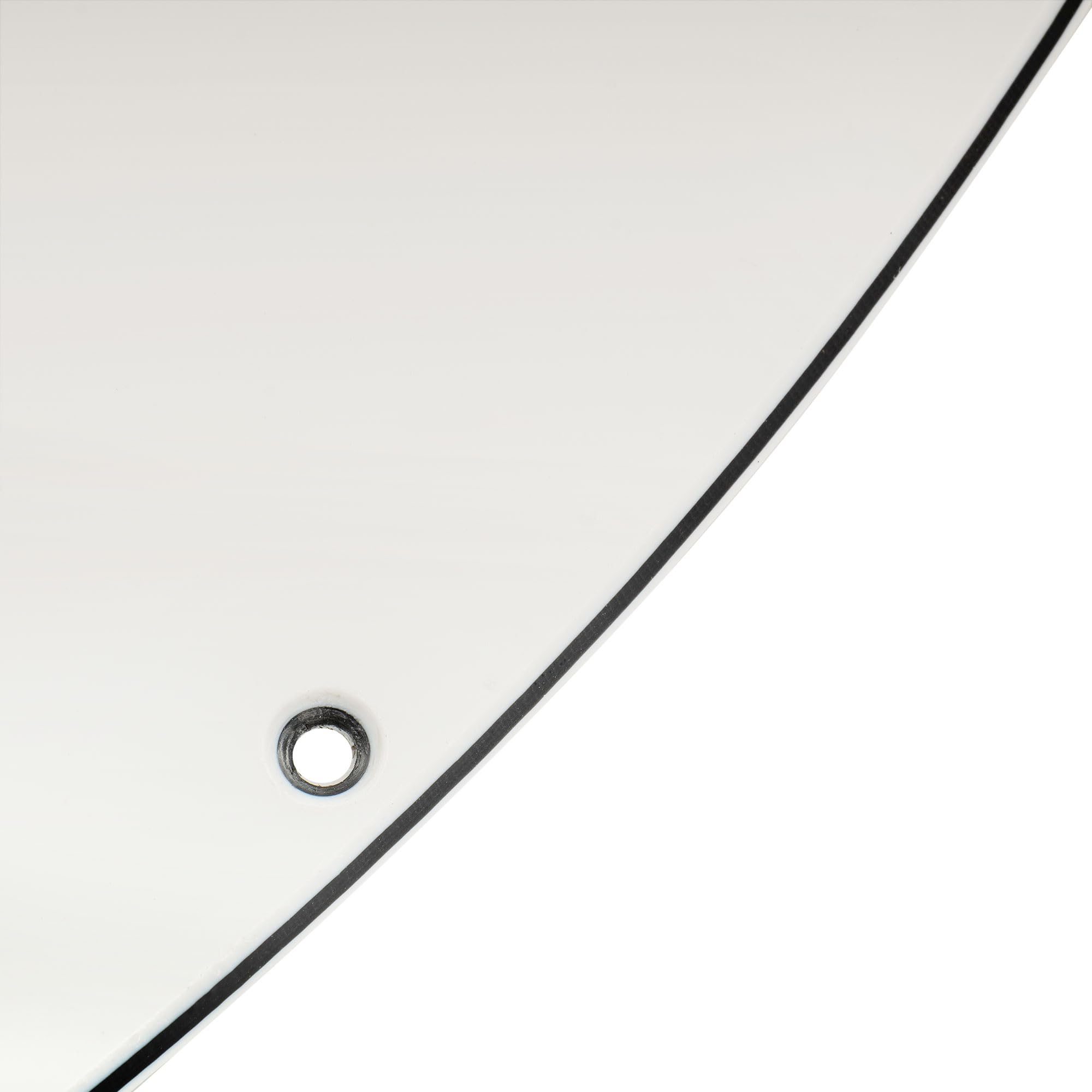 Musiclily Pro 9-Hole Guitar Pickguard for Squier Sonic Mustang SS Electric Guitar 3Ply White - Image 4