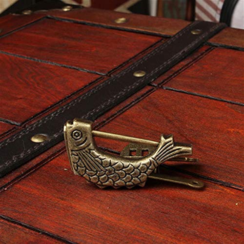 Sourba Vintage Padlock,Retro Metal Lock Ancient Chinese Style Lock Home Decor #TOP1