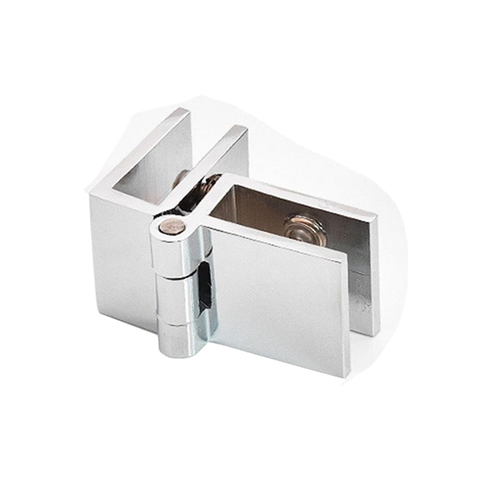 Alnaeson 90 Degrees Glass Door Hinge 1Pcs Bathroom Furniture Cupboard 90 180 Degree Glass Clamp Door Hinge Cabinet Bilateral Clip For Glass Cabinetss(90 Degrees)