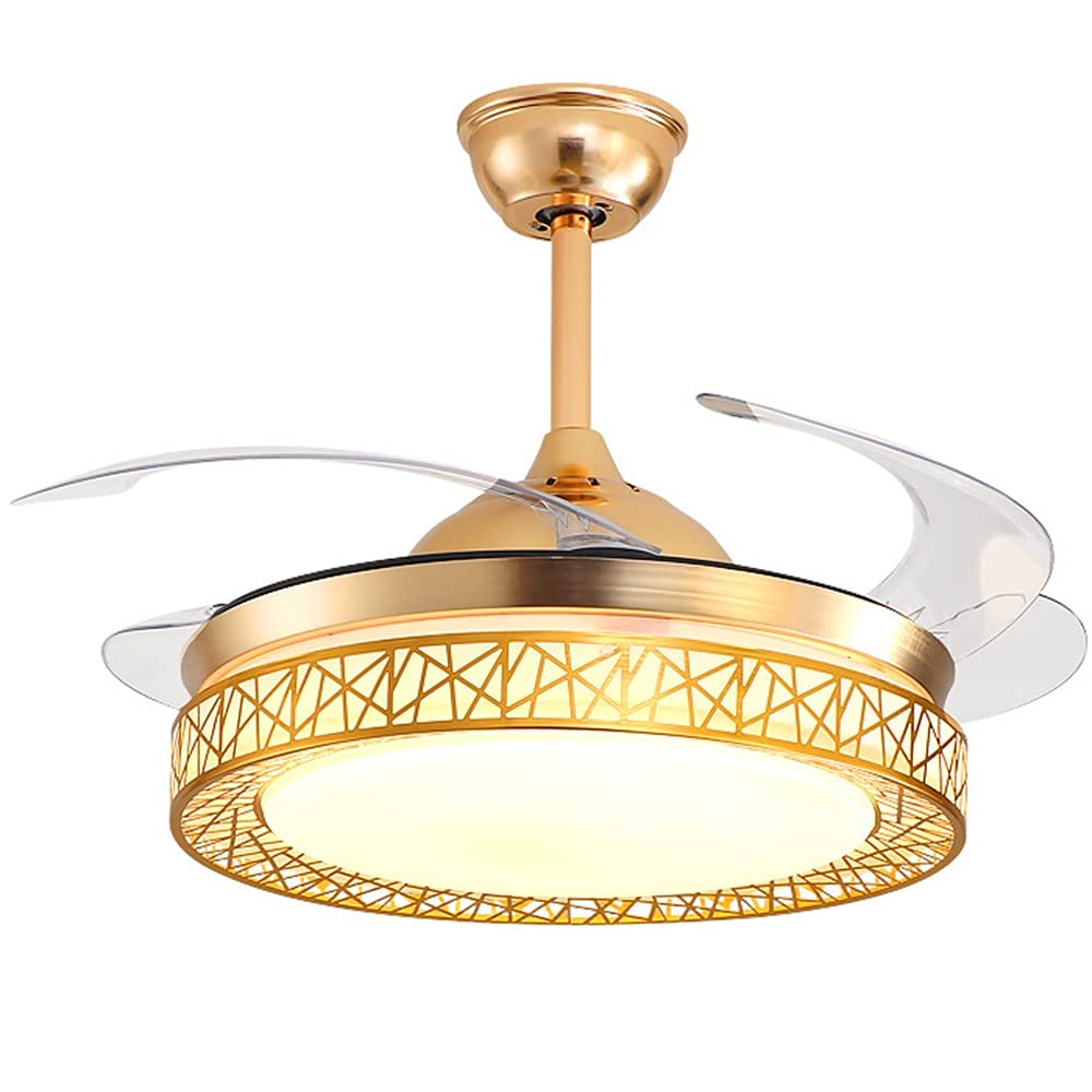 Ventilateur de plafond ultra-silencieux résolvant les nuits chaudes avec LED moderne - 8