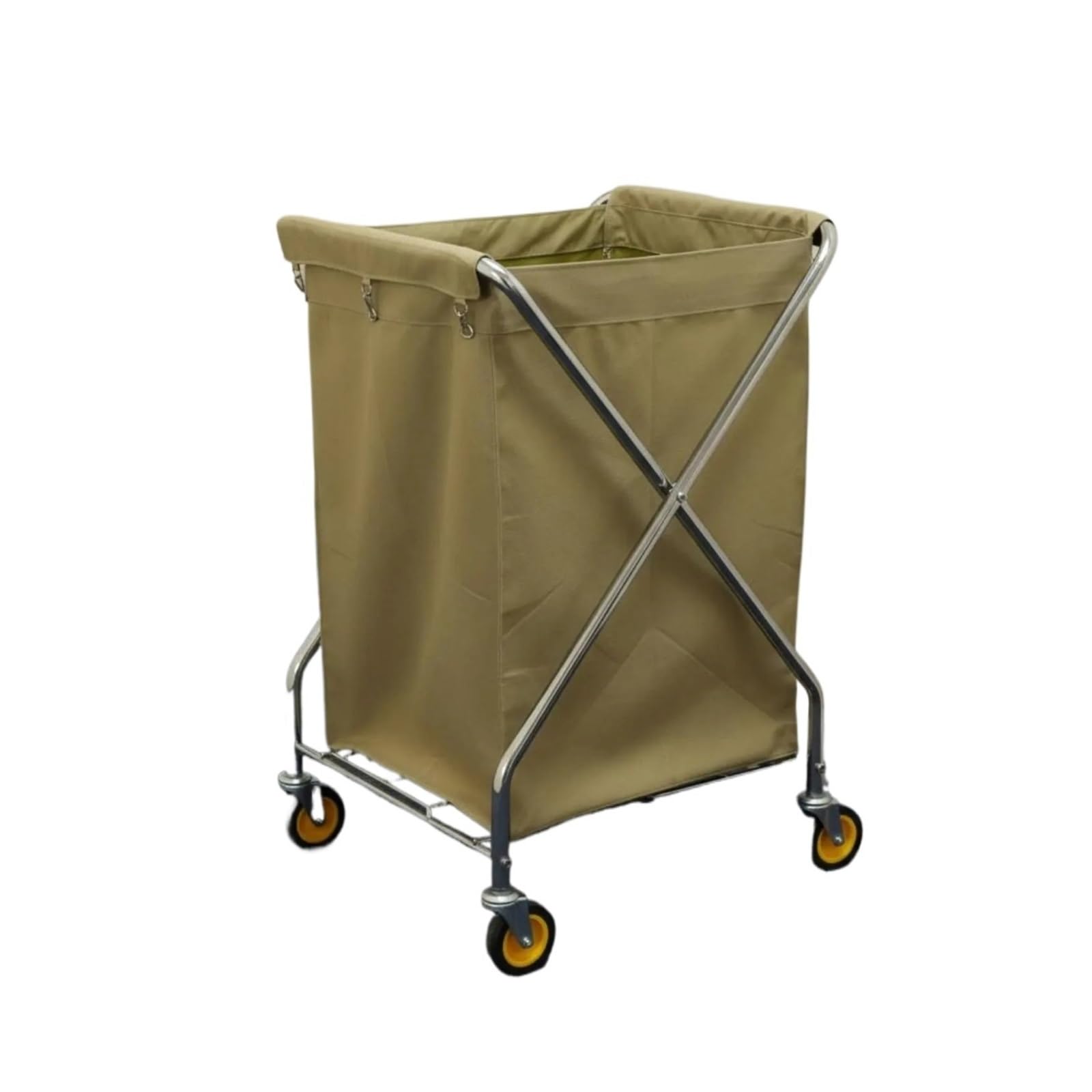Carro Lavandería Carro de lavandería profesional con ruedas | Bolso extraíble del cesto rodante del carro de lino del hotel de la lona resistente al desgaste