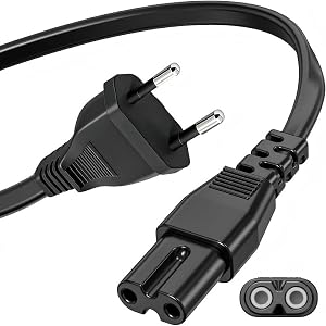 Guy-Tech 2-poliger Netzstecker-Ersatz für Epson EB-410W DLP-LCD-Projektor-Ladegerät