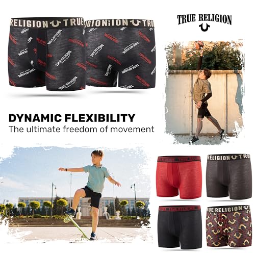 True Religion Boys Underwear 5 Pack Boxer Briefs for Boys 6-18 Durable Stretch Breathable Moisture Wicking3