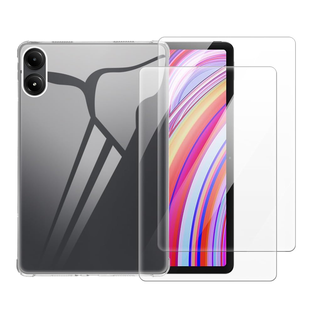Protector de pantalla y funda Xiaomi Poco Pad 5G de ajuste milimétrico transparente 8