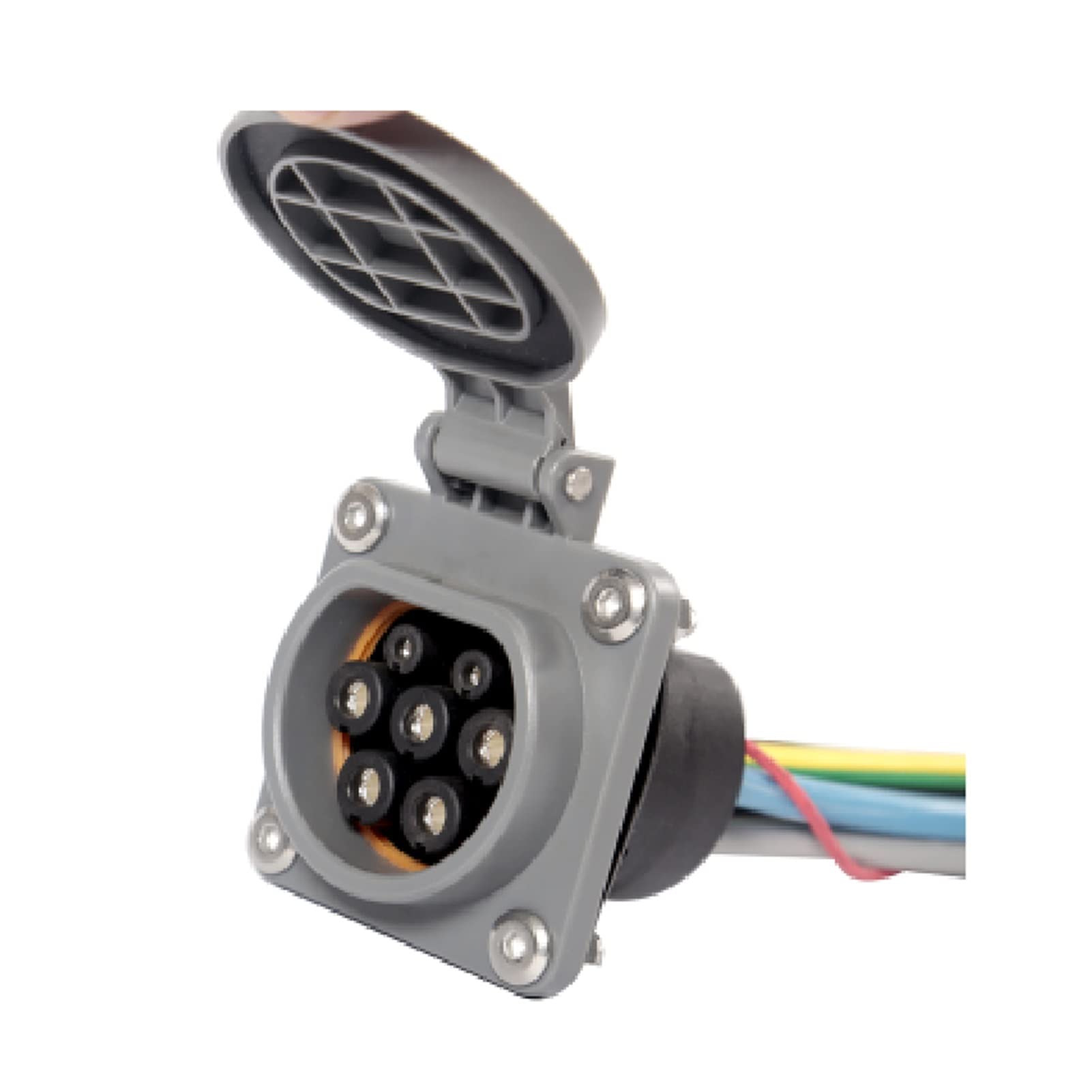 QIANGQIANG Very Gondhh EV Female Type 2 Socket Electromagnetic E Lock Prevent Falling Off 