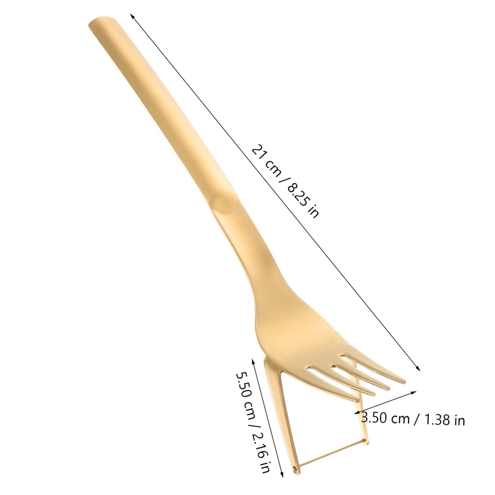 OUNONA Portable Watermelon Fork Slicer Stainless Steel Professional Fruit Cutting Tool for Easy Watermelon Cubes for Home Camping and Summer Gatherings