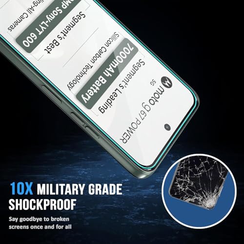 Image of Tempered Glass Screen Protector Compatible for Moto G67 Power and Moto G57 Power with Edge-to-Edge Coverage and Easy Installation Kit