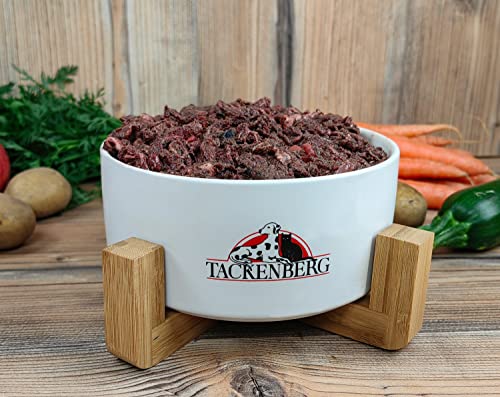 TACKENBERG Barf Menü mit Wildfleisch, Birne & Waldfrüchten für Hunde - 14 x 500 g - leckeres Frostfleisch als Hundefutter in Premiumqualität - Gefrierfutter