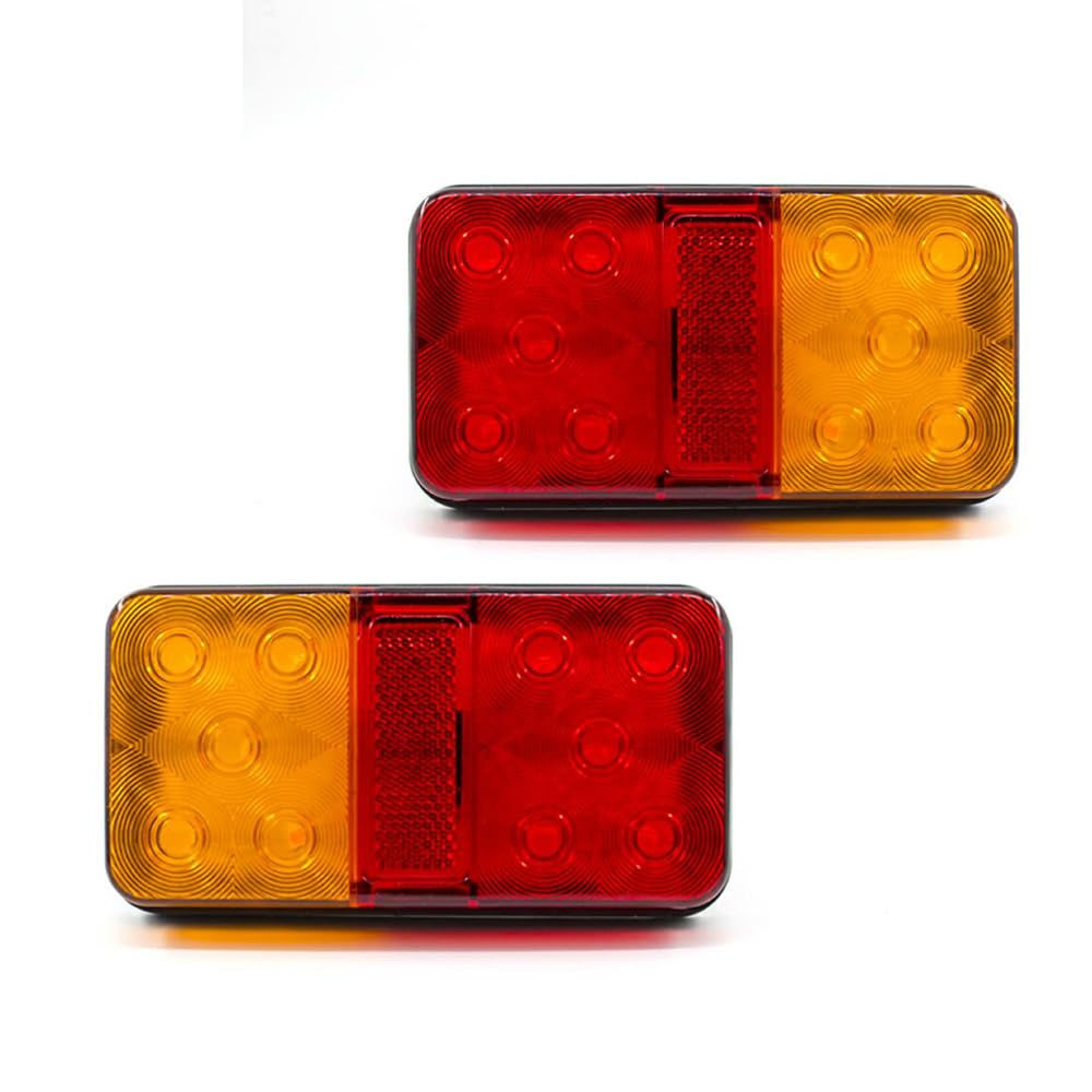 Feu arrière LED 24V étanche pour remorque et camion | Paire de clignotants - 8