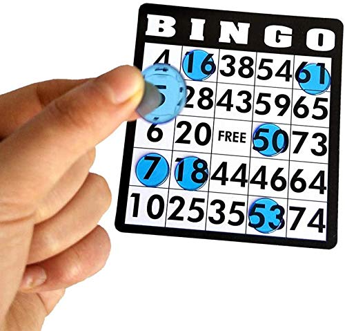 Buy Bingo Game Set with 100 Bingo Cards, 1000 Colorful Transparent