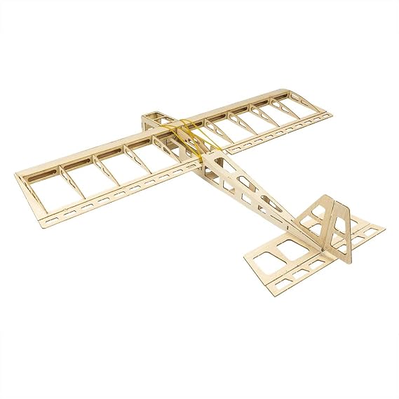 Balsa Wood Aircraft 580mm Mini Stick Electric Training Sport Airplane Need to Build for Adults (R0301)