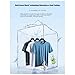 XYLAWAVE Ice Silk Round Neck T-Shirt, Men's Summer Ice Silk T-Shirt, Cooling Round Neck Short Sleeve Top (Blue 1,XL)