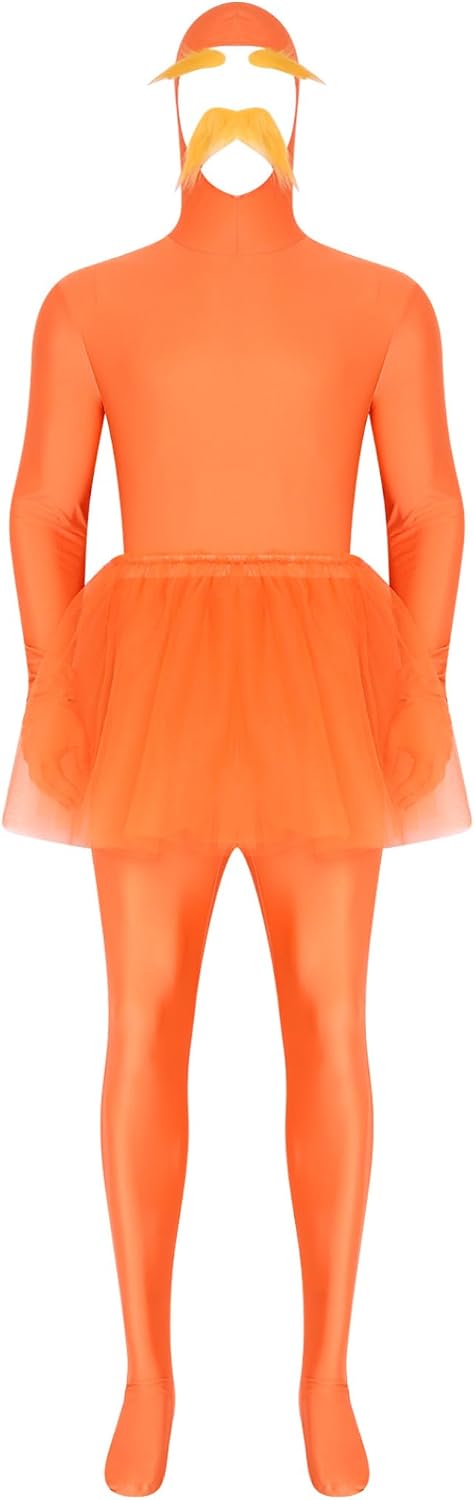 Full Coverage Hooded Bodysuit for Men Women Adult