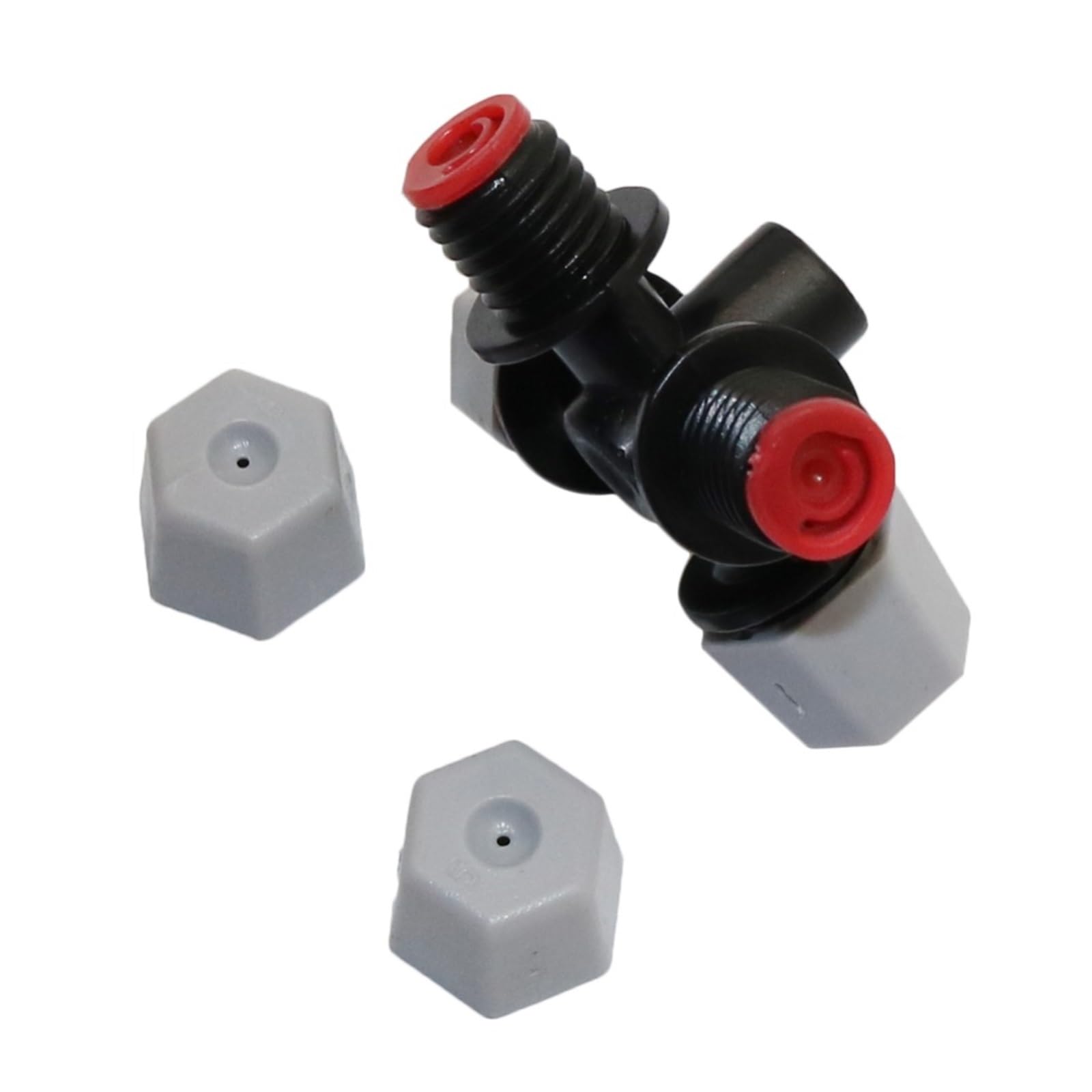 Buse d'atomisation, buse de brumisation, buse de brouillard croisée for serre, tête de pulvérisateur d'irrigation de jardin, outils agricoles, pulvérisateur d'arrosage atomisé 100 pièces