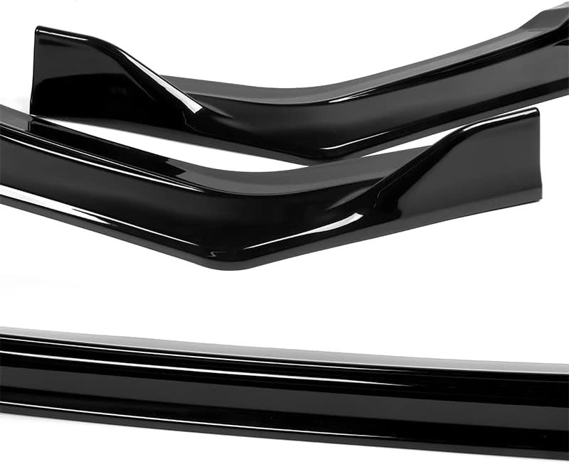 3PCS Front Bumper Lip Kit fit for Compatible with 2022-2024 Honda Civic Sedan, Type-R Style Splitter Trim Protection Spoiler, Air-Dam-Chin-Diffuser (Painted Black)