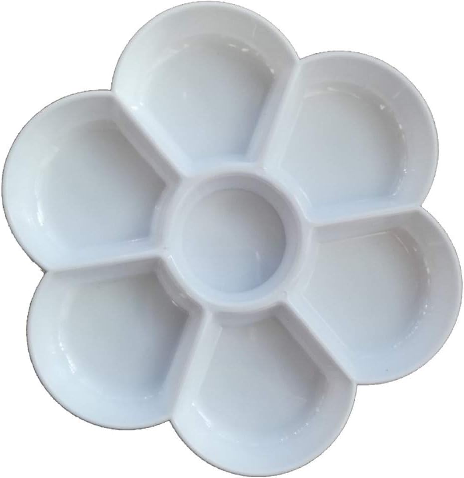 BOOYEE Art Watercolor Imitation Porcelain Painting Tray Mixing Palette with 7 Pacs