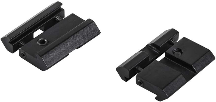 Dovetail to Picatinny Rail Adjustable Adapter, 11mm to 20mm Rail, 2Pcs