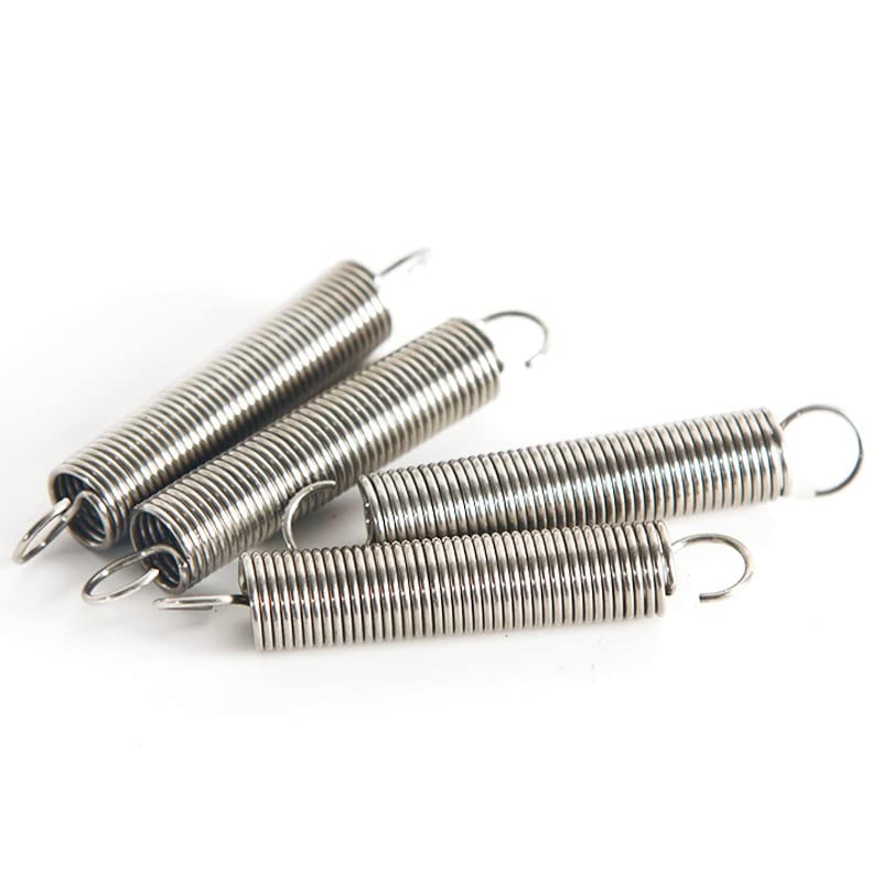3 pièces] ressort en acier inoxydable 304, 0.3*3*300 0.4*3*300 0.4*4*300mm, petit ressort de tension avec crochet-0.4*4*300mm [3 pièces