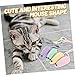 VANZACK 4pcs Interactive Mouse Toys for Cats Funny Kitten Chew Toys Soft Crinkle Indoor Entertainment for Teething Playtime Great for Bonding and Scratch Relief